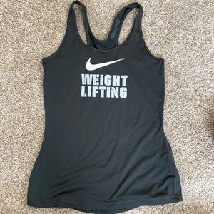 Nike weight lifting tank